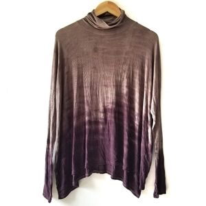 Terre Jacobs Feel the Piece Ombre Long Sleeve Tee